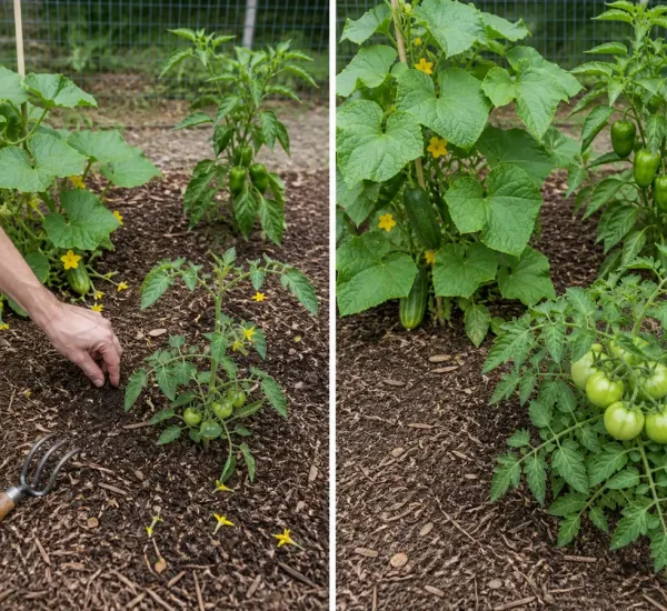 Stressed July vegetables before a stronger late-summer fruit harvest afterward